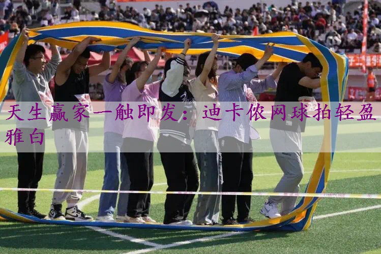 迪卡侬网球拍轻盈雅白